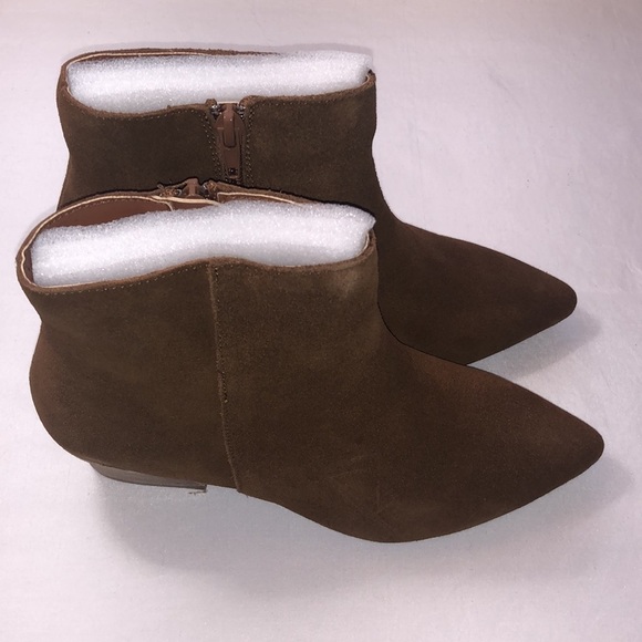 New Womens Kensie Ankle Booties Boots Brown - Picture 8 of 15